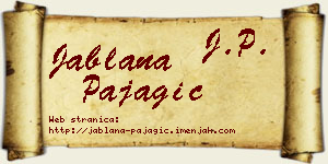 Jablana Pajagić vizit kartica